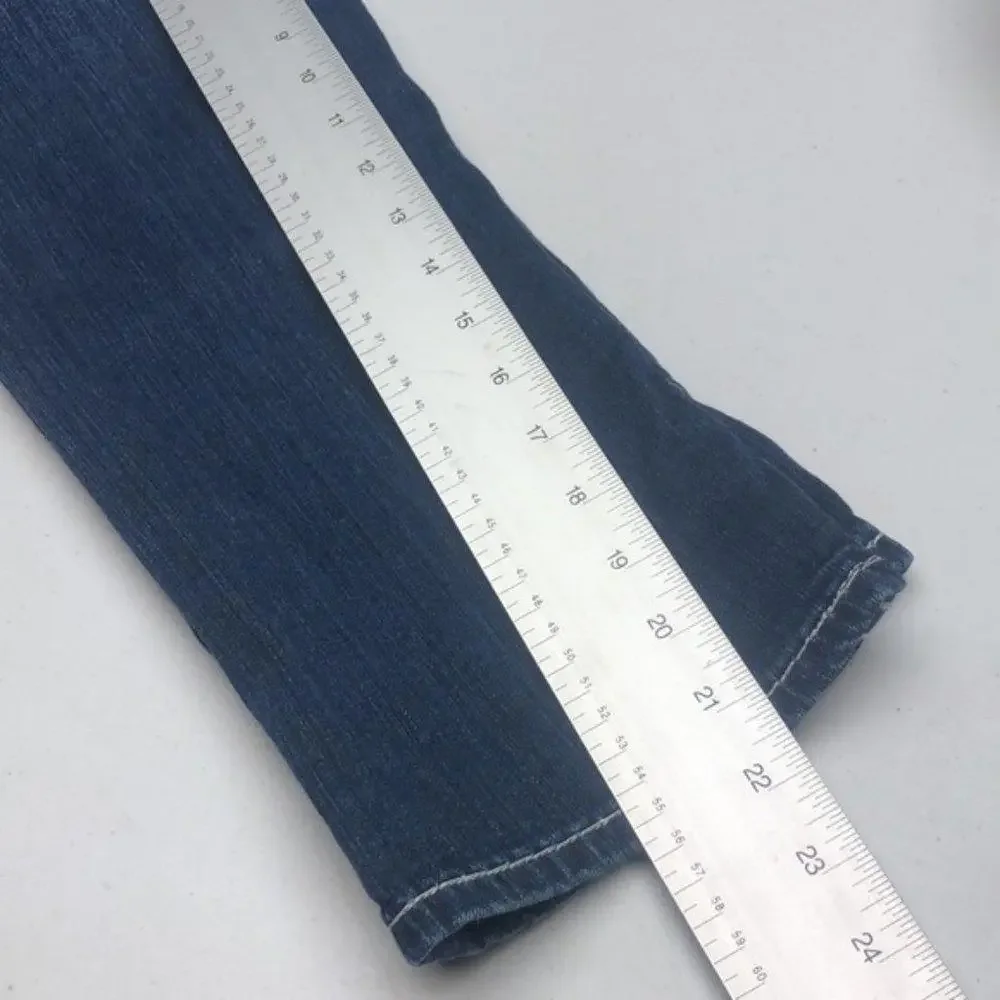 LIKE NEW VINTAGE L.A. IDOL CROP JEANS 31x18 CRYSTALS 💎